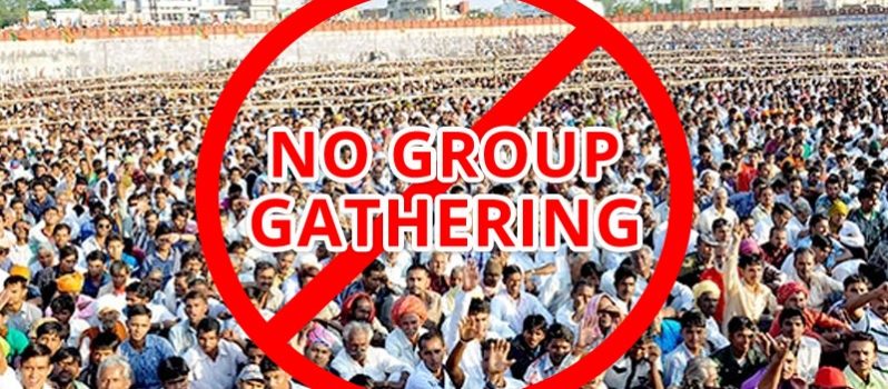 No public gathering